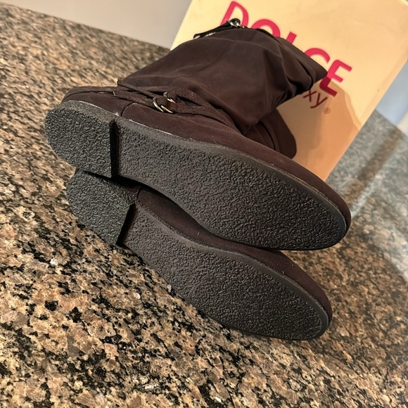 Dolce by Mojo moxy Jude black tall flat boots NIB 8.5 - Picture 7 of 11